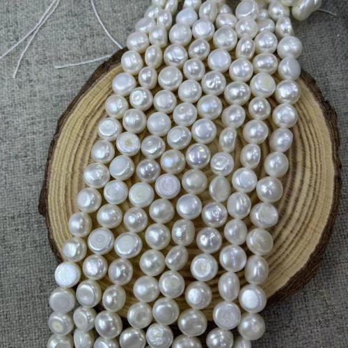 Keshi Cultured Freshwater Pearl Beads, DIY, white, about:8-9mm, Approx 46PCs/Strand, Sold By Strand