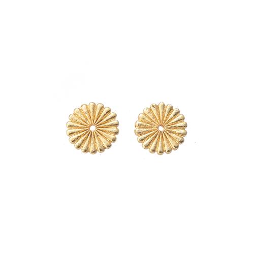 Brass Jewelry Beads, Round, gold color plated, DIY, nickel, lead & cadmium free, 11x1.50x11mm, Sold By PC