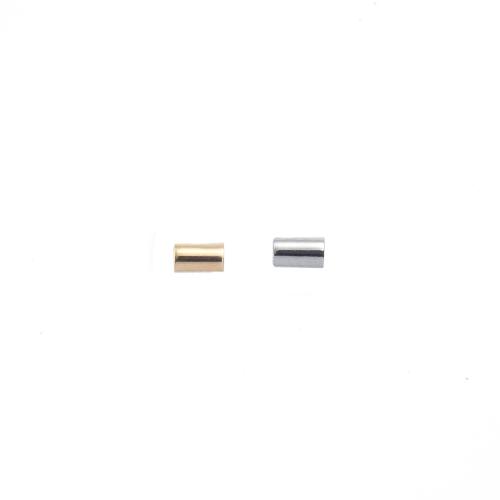 Brass Jewelry Beads, Column, plated, DIY, mixed colors, nickel, lead & cadmium free, 3x2x2mm, Sold By Bag