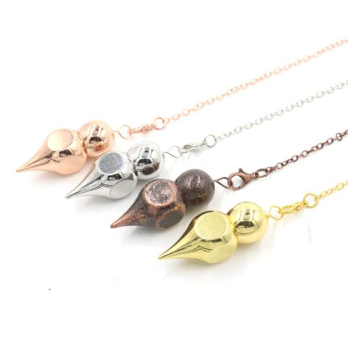 Brass Pendulum, plated, fashion jewelry, more colors for choice, nickel, lead & cadmium free, 14x14x39mm, Length:18 cm, Sold By PC