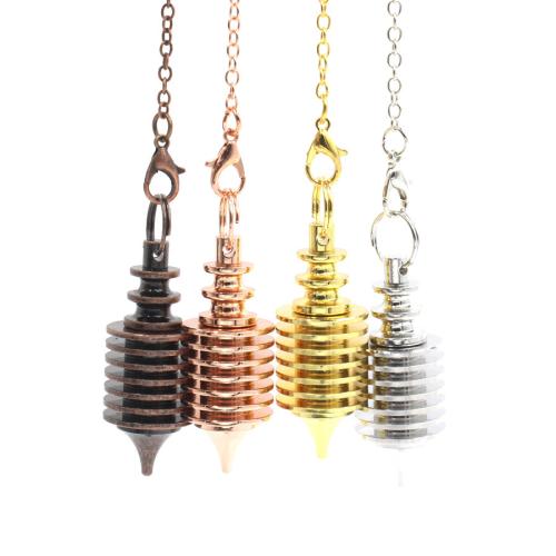 laiton Pendule, Placage, bijoux de mode, plus de couleurs à choisir, protéger l'environnement, sans nickel, plomb et cadmium, 16x16x42mm, Longueur:18 cm, Vendu par PC