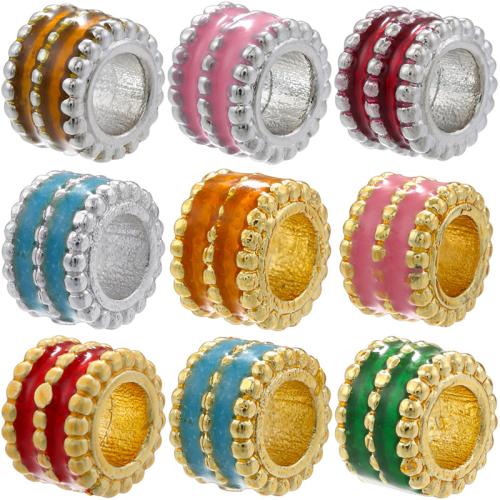 Cubic Zirconia Micro Pave Brass Beads, plated, DIY & enamel, more colors for choice, Sold By PC