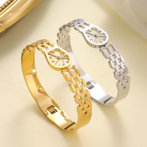 Stainless Steel Bangle, 304 Stainless Steel, fashion jewelry & for woman & hollow, more colors for choice, Sold By PC