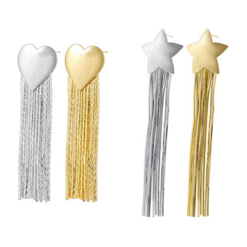 Fashion Fringe Earrings, Brass, plated, fashion jewelry & different styles for choice & for woman, more colors for choice, Sold By Pair