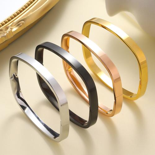 Stainless Steel Bangle, 304 Stainless Steel, plated, fashion jewelry & for woman, more colors for choice, Sold By PC