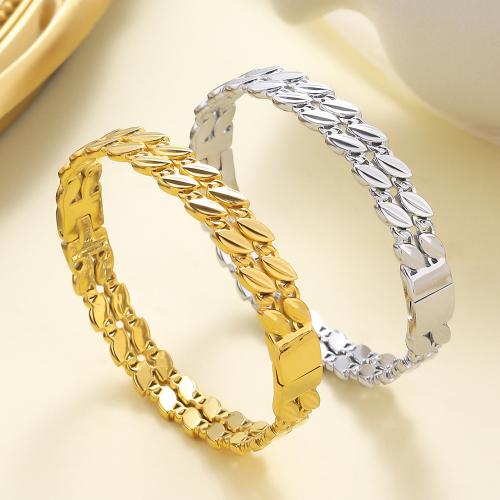 Stainless Steel Bangle, 304 Stainless Steel, plated, fashion jewelry & for woman & hollow, more colors for choice, Sold By PC