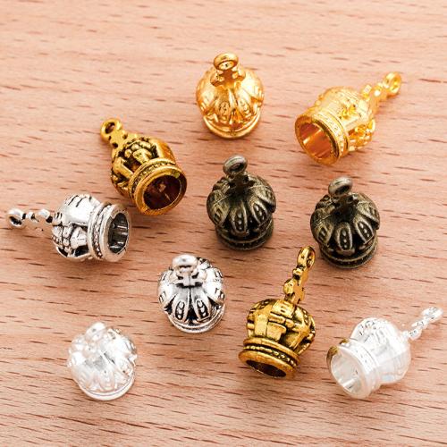 Tibetan Style Crown Pendants, plated, DIY, more colors for choice, 18x9mm, 100PCs/Bag, Sold By Bag