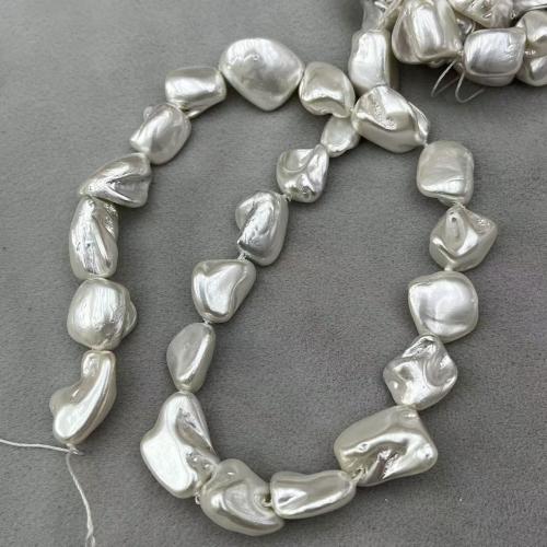 Natural Colored Shell Beads, irregular, DIY, more colors for choice, about:13-17mm, Approx 23PCs/Strand, Sold By Strand