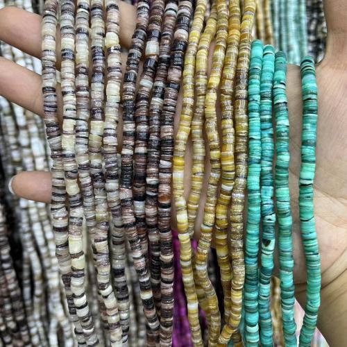 Natural Colored Shell Beads, DIY, more colors for choice,  about:5-6mm, Approx 290PCs/Strand, Sold Per Approx 60 cm Strand