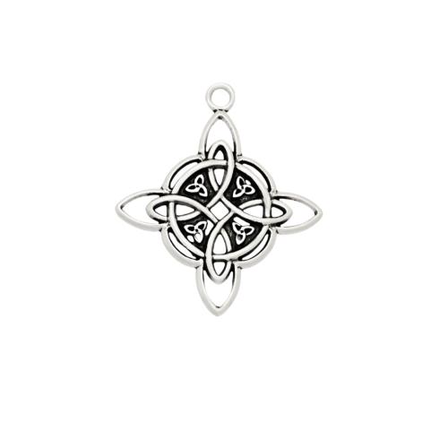 Tibetan Style Pendants, antique silver color plated, DIY, nickel, lead & cadmium free, 35x30.20mm, 100PCs/Bag, Sold By Bag