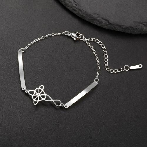 Stainless Steel Jewelry Bracelet, 304 Stainless Steel, Heart, plated, for woman, more colors for choice, Length:14 cm, Sold By PC