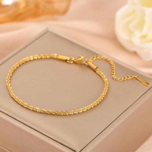 Stainless Steel Jewelry Bracelet, 304 Stainless Steel, plated, for woman, more colors for choice, Sold By PC