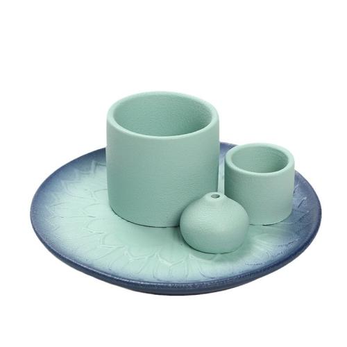 Porcelain Incense Seat, for home and office, more colors for choice, Sold By Set