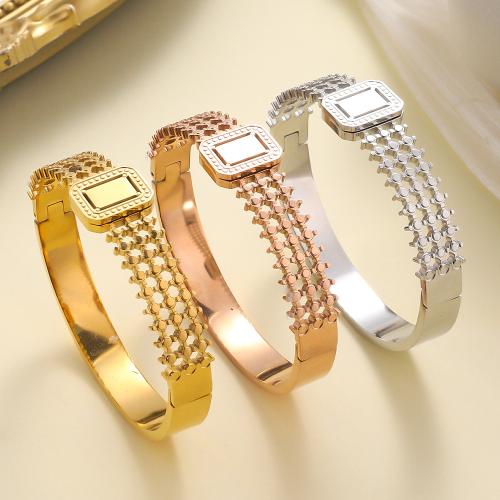 304 Stainless Steel Bangle, plated, fashion jewelry & for woman & hollow, more colors for choice, Sold By PC