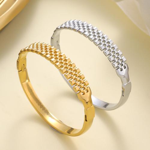 304 Stainless Steel Bangle, plated, fashion jewelry & for woman & hollow, more colors for choice, Sold By PC