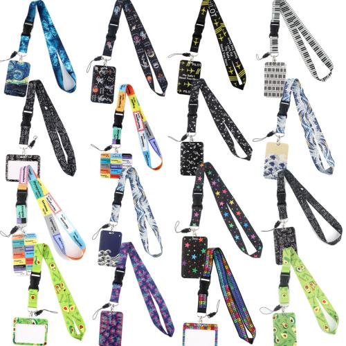 Lanyard card Holder, Polyester, with Polypropylene(PP), multifunctional & different styles for choice & different designs for choice, Lanyard :51.5x2.5cm, Sold By PC