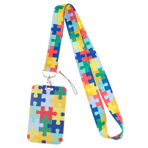 Lanyard card Holder, Polyester, with Plastic, multifunctional & different styles for choice & different designs for choice, Sold By PC