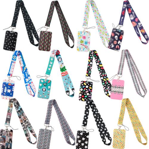 Lanyard card Holder, Polyester, with Polypropylene(PP), multifunctional & different styles for choice & different designs for choice, Rope :45x2.5cm, Sold By PC