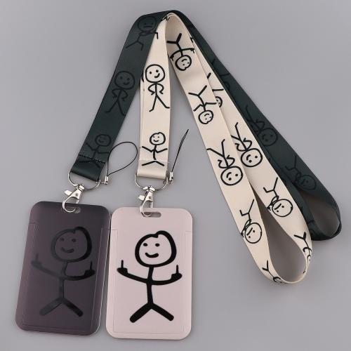 Lanyard card Holder, Polyester, with Plastic, multifunctional & different styles for choice, more colors for choice, cartoon :110x70mm, Sold By PC