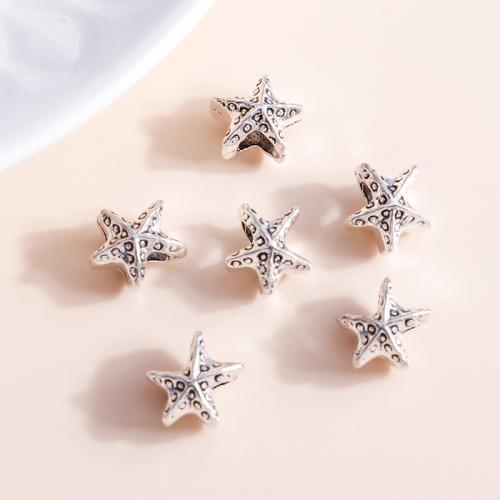 Tibetan Style Jewelry Beads, Star, plated, DIY, 15PCs/Bag, Sold By Bag