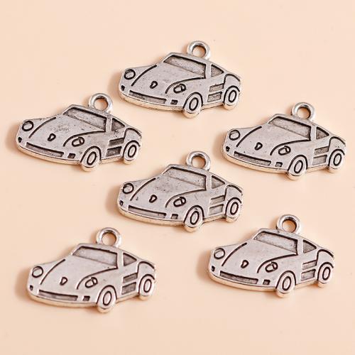 Vehicle Shaped Tibetan Style Pendants, Car, plated, DIY, 20PCs/Bag, Sold By Bag