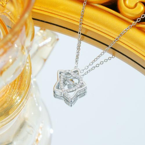 Stainless Steel Jewelry Necklace, 304 Stainless Steel, Vacuum Ion Plating, for woman & with rhinestone, more colors for choice, Sold By PC