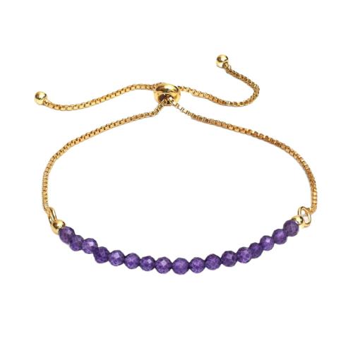 chalumeau bracelet, avec alliage de zinc, Placage de couleur d'or, chaîne de boîte & pour femme & facettes, plus de couleurs à choisir, Longueur:Environ 6-10 pouce, Vendu par PC