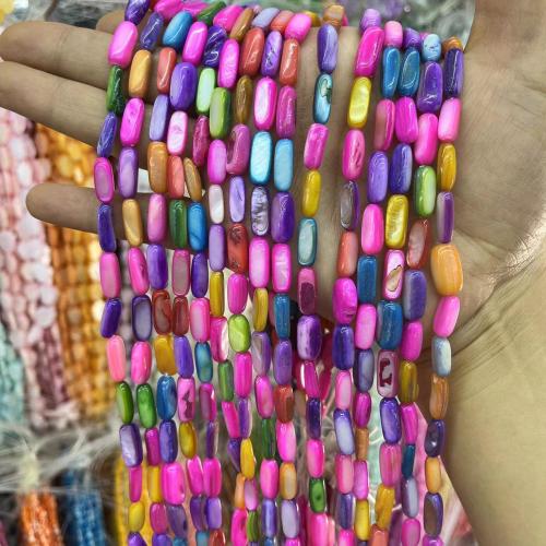 Natural Colored Shell Beads, Freshwater Shell, DIY, more colors for choice, 6x15mm, Approx 27PCs/Strand, Sold By Strand