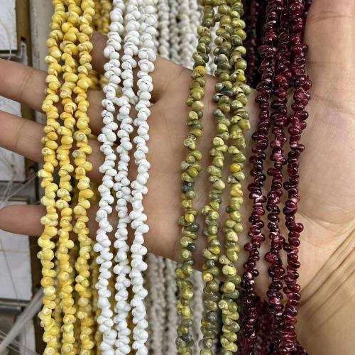 Natural Colored Shell Beads, Snail, DIY, more colors for choice, 6mm, Approx 410PCs/Strand, Sold Per Approx 90 cm Strand