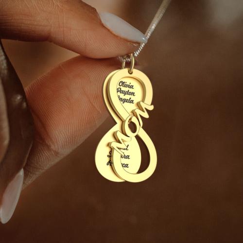 Stainless Steel Jewelry Necklace, 304 Stainless Steel, with 5CM extender chain, Infinity, plated, for woman, more colors for choice, 13.50x31.81mm, Length:50 cm, Sold By PC