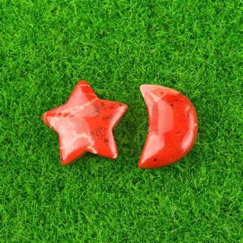 Natural Stone Decoration, Moon and Star, 2 pieces & different materials for choice, more colors for choice, Sold By Pair