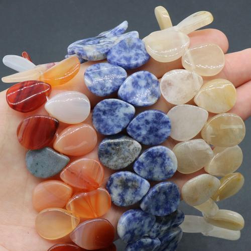 Gemstone Jewelry Beads, Natural Stone, Teardrop, DIY & different materials for choice, more colors for choice, 13x18mm, Approx 25PCs/Strand, Sold By Strand