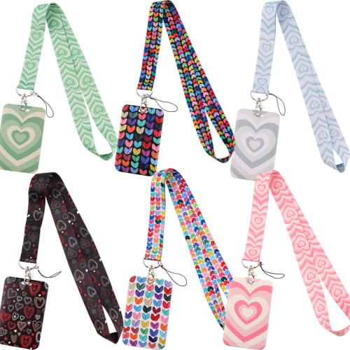 Lanyard card Holder, Polyester, with Plastic, multifunctional & different styles for choice & different designs for choice, more colors for choice, Sold By PC