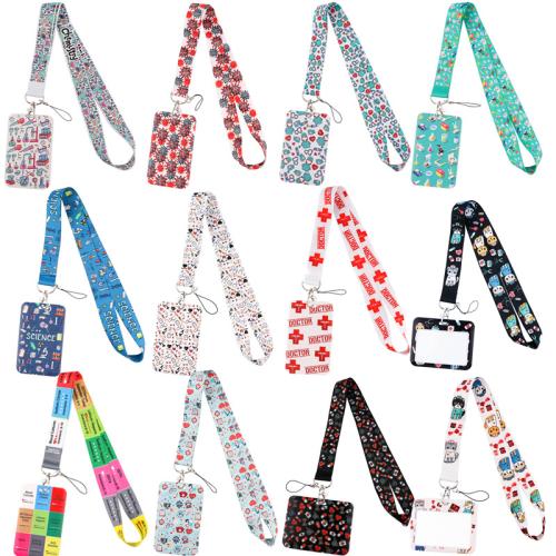 Lanyard card Holder, Polyester, with ABS Plastic, multifunctional & different styles for choice & different designs for choice, more colors for choice, Lanyard :2.5x45cm., Sold By PC