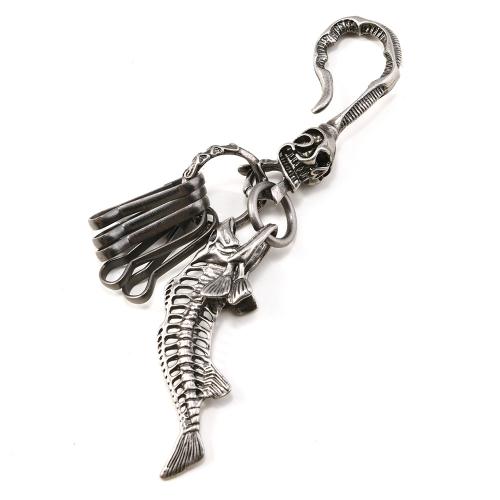 Bag Purse Charms Keyrings Keychains, Tibetan Style, with Iron, antique silver color plated, Halloween Design & DIY, Sold By PC