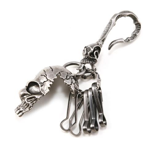 Bag Purse Charms Keyrings Keychains, Tibetan Style, with Iron, antique silver color plated, Halloween Design & DIY, Sold By PC