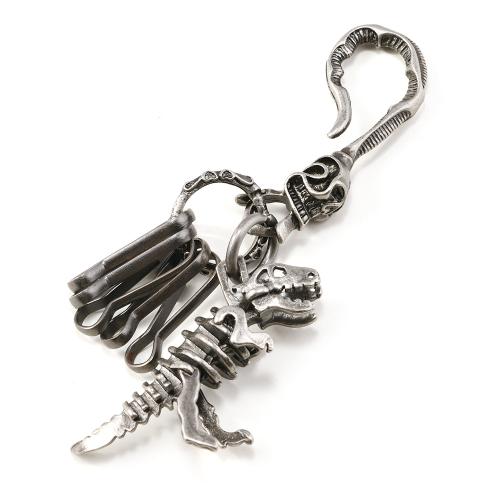 Bag Purse Charms Keyrings Keychains, Tibetan Style, with Iron, antique silver color plated, Halloween Design & DIY, Sold By PC