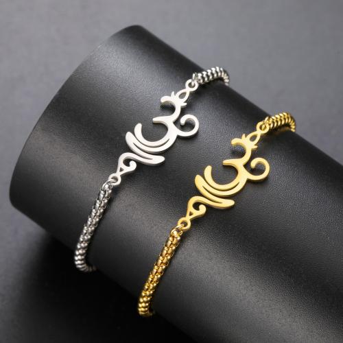 Stainless Steel Jewelry Bracelet, 304 Stainless Steel, with Wax Cord, Vacuum Ion Plating, for woman, more colors for choice, 10PCs/Bag, Sold By Bag