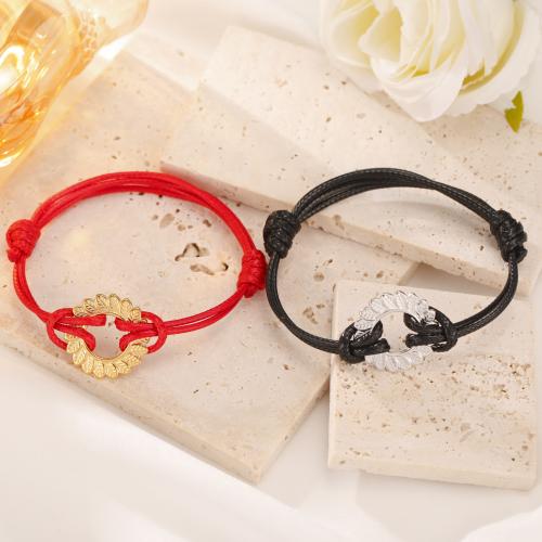 Fashion Create Wax Cord Bracelets, with 304 Stainless Steel, Vacuum Ion Plating, for woman, more colors for choice, 10PCs/Bag, Sold By Bag