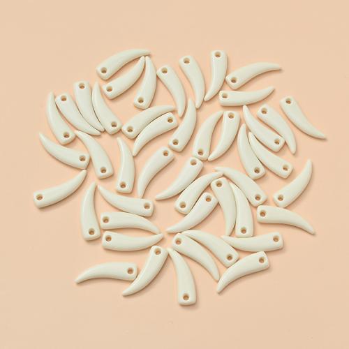 ABS Plastic Pendants, Tooth, DIY, ivory, 30.50mm, Approx 500PCs/Bag, Sold By Bag