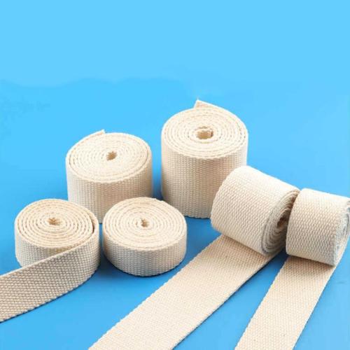 Polyester and Cotton Ribbon, DIY & different size for choice, beige, Approx 45m/Spool, Sold By Spool