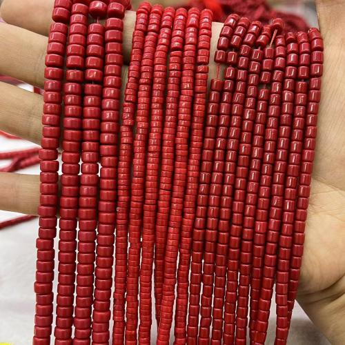 Natural Colored Shell Beads, DIY & different size for choice, deep red, Sold Per Approx 39 cm Strand