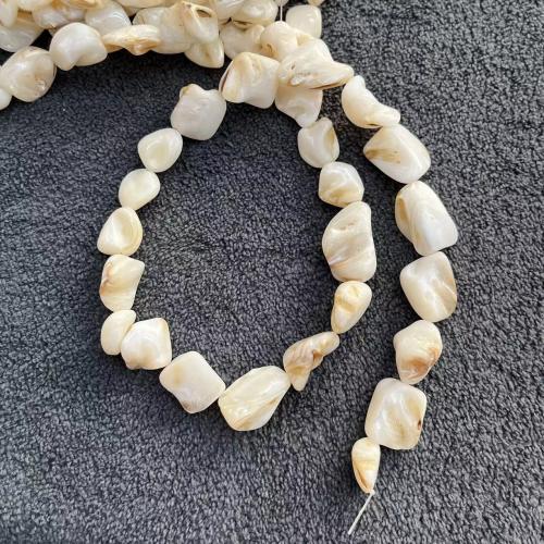 Natural Freshwater Shell Beads, Nuggets, DIY, about:12-16mm, Approx 29PCs/Strand, Sold By Strand