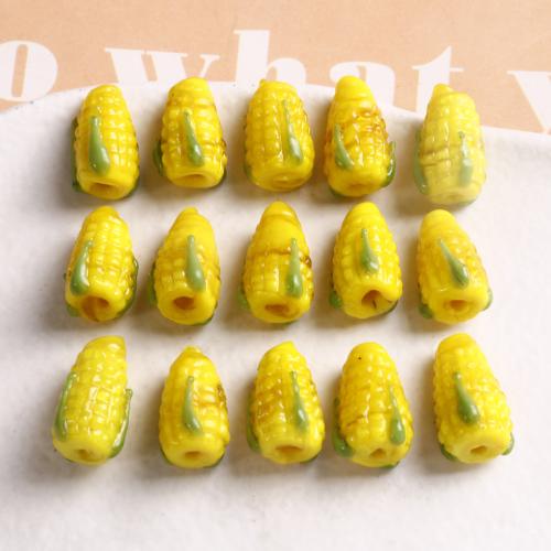 Lampwork Beads, Corn, DIY, more colors for choice, 8x10mm, Sold By PC