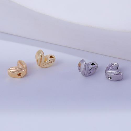 Brass Jewelry Beads, Heart, plated, DIY, more colors for choice, nickel, lead & cadmium free, 5x6.20mm, Sold By PC