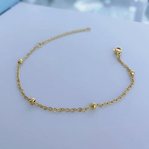 Stainless Steel Jewelry Bracelet, 304 Stainless Steel, gold color plated, for woman, Sold By PC