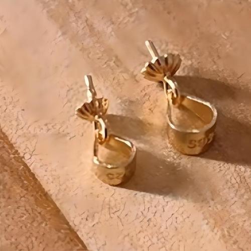 925 Sterling Silver Peg Bail, gold color plated, DIY, golden, Sold By PC