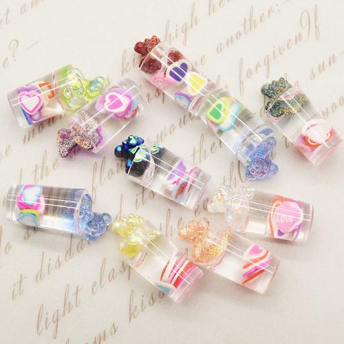 Acrylic Pendants, DIY & epoxy gel, mixed colors, about:10-25mm, 100PCs/Bag, Sold By Bag