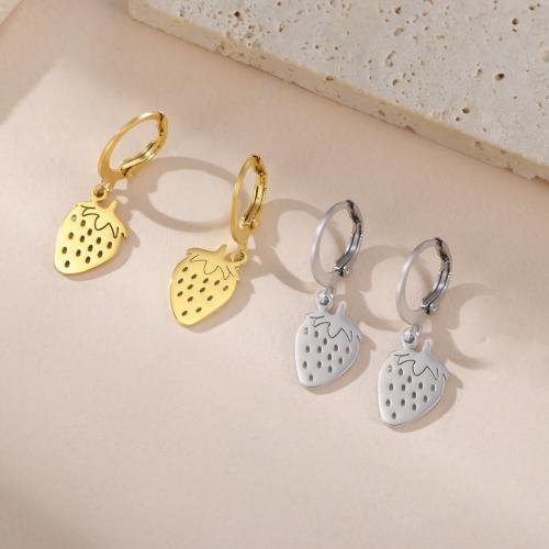 Stainless Steel Drop Earring, 304 Stainless Steel, Vacuum Ion Plating, for woman, more colors for choice, 10Pairs/Bag, Sold By Bag