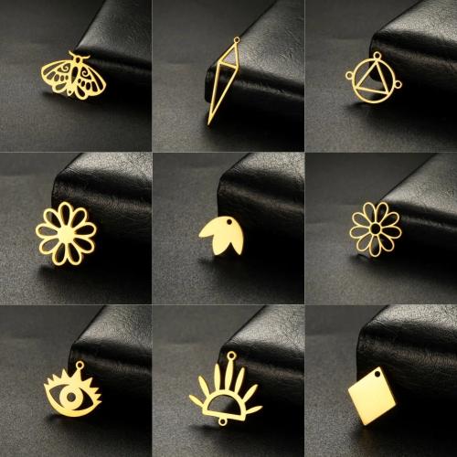 Stainless Steel Pendants, 304 Stainless Steel, Vacuum Ion Plating, DIY, more colors for choice, 10PCs/Bag, Sold By Bag